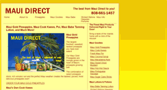 Desktop Screenshot of mauidirect.com