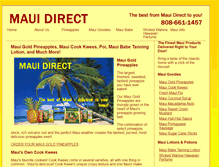 Tablet Screenshot of mauidirect.com